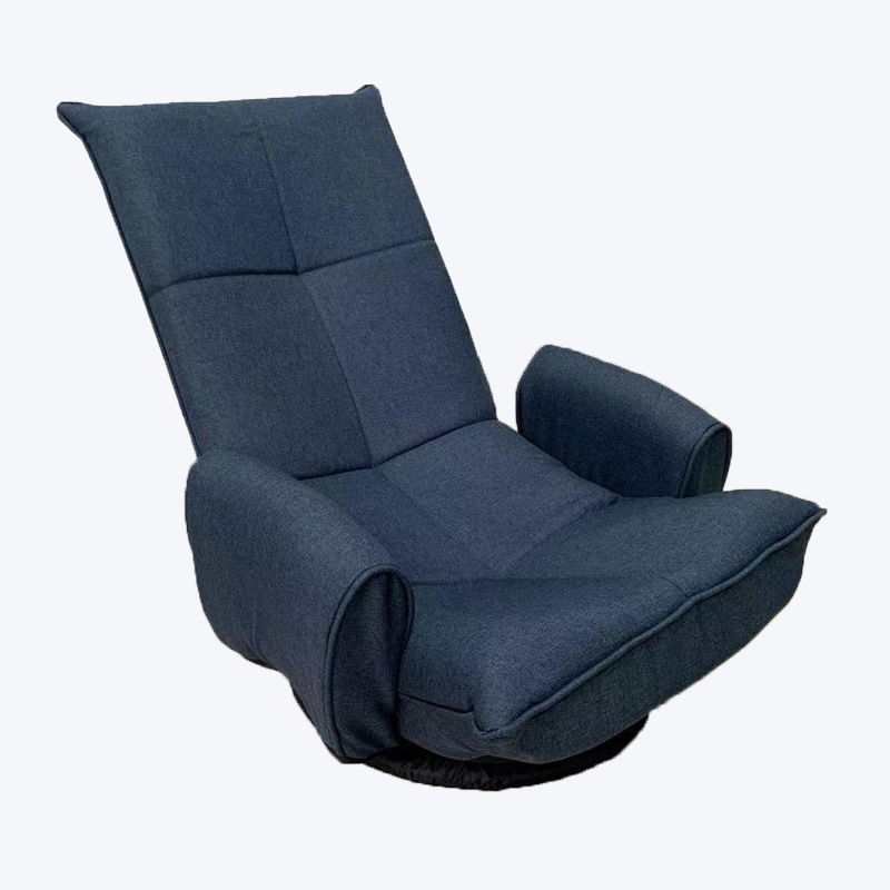 Fabraic dorcha gorm fillte recliner sclóine le armrests 730-S2-F